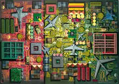 Catur Binaprasetyo, Warning Area, 2010, Acrylic on canvas