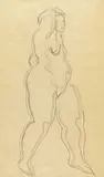 Nude by Sanyu, Pencil on paper, sold Dec 2017