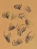 Sanyu, Study of Hands, c.1927, Ink on paper