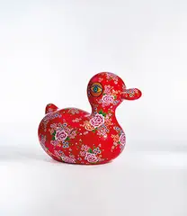 Floral Pattern Duck by Hung Yi, 2013, Lacquered steel, sold Dec 2016