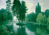 Liu Guoshu, Landscape, 2005, Oil on canvas