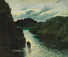 Sun Weimin, Three Gorges, 1976, Oil on canvas