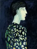 Profile of a Young Man by Chiu Ya-tsai, Oil on canvas, sold May 2011