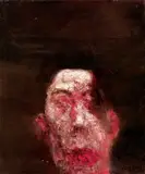 Zhou Chunya, Head Portrait of a Man in Mulberry (Self-Portrait)
