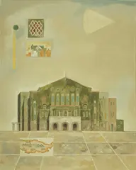 Yang Cheng-yuan, Chung Shan Hall, 1993, Mixed media on canvas