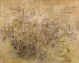 Paysage Abstrait (Abstract Landscape) by Zao Wou-ki, 1954, Oil on canvas, sold Jun 2010