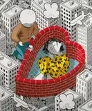 Millo, Protection, 2021, Acrylic on canvas