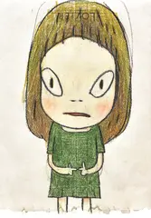 Yoshitomo Nara, Untitled, 2009, Colored pencil and crayon on paper