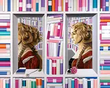 Hong Kyoung-tack, Library 8 (Captive Woman), 2006, Oil and acrylic on canvas