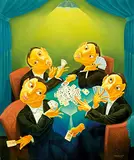 Li Jisen, An Intellectual Battle, 2007, Acrylic on canvas