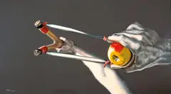 Deddy Paw, Weapon Series No. 6, 2008, Oil on canvas