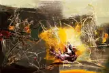 Chihung Yang, Passionate Fire, 2007, Acrylic on canvas