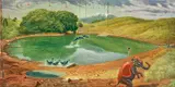 Lien Chien-hsing, Fantasy of the Sky Pool, 2002-2004, Oil on canvas