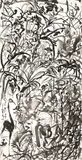 Yu Peng, Dancing Crane, 2002, Ink on paper