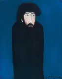 Man in Blue by Chiu Ya-tsai, Oil on canvas, sold Dec 2014