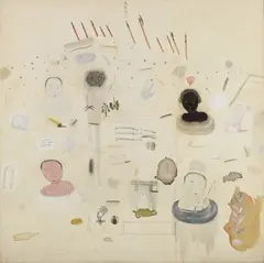 Ji Dachun, Lilac Bath, 1998, Mixed media on canvas