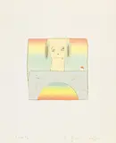 Untitled by Yoshitomo Nara & Hiroshi Sugito, 2004, Hand-colored Etching, edition no. 34/66, sold Jun 2016