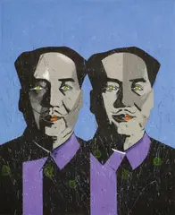 Wang Ziwei, Mao with Moustache 3, 2007, Acrylic on canvas