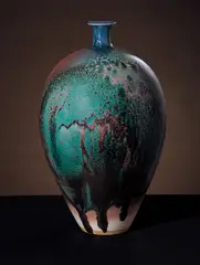Wang Shiu-kung, Vase With Multicoloured Glaze, 1999, Ceramics