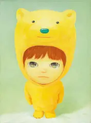 Mayuka Yamamoto, Little Bear Boy (Yellow), 2021, Oil on canvas