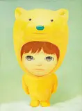 Mayuka Yamamoto, Little Bear Boy (Yellow), 2021, Oil on canvas