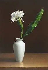 Yeh Tzu Chi, Ginger Lily, 2017 - 2019, Tempera and oil on linen