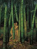 Chang Chen-yu, In the Bamboo, 1993, Oil on canvas