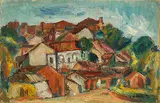 Chang Wan-chuan, The Scenery of Tamsui, Oil on cardboard