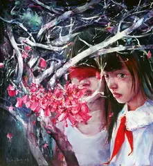 Ren Jing, As a Shadow Follows, 2008, Acrylic on canvas