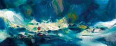 Chu Teh-chun, Lumière éternelle (diptych), 2003-2004, Oil on canvas
