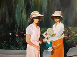 Lu XI, Exchange, 2009, Oil on Canvas