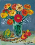 Yen Shui-long, Sunflower, 1991, Oil on canvas