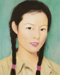 Qi Zhilong, China Girl Series, 2009, Oil on canvas