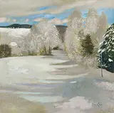 René Genis, Le Givre (Pyrenées), 1992, Oil on canvas
