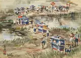 Ran In-ting, Honorable Return, 1957, Watercolor on paper