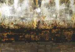 Sutra from Snow Land (diptych) by Huang Gang, 2006, Mixed media on panel, offered Dec 2018