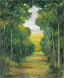 Liao Te-cheng, Mountain Path (I), 1968, Oil on canvas