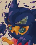 Laksamana Ryo, Technique Exploration in Gengar Figure, 2021, Acrylic on linen