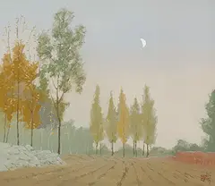 Dusk by Pang Jiun, 1987, Oil on canvas, sold Dec 2014