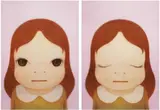Cosmic Girl Eyes (Open / Close) (a set of 2) by Yoshitomo Nara, 2008, Print, edition of 500, sold Dec 2019