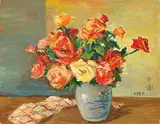Yeh Huo-cheng, Rose, 1990, Oil on canvas