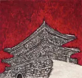 Jeong Jinyong, The National Treasure No. 1, 2008, Mixed media on board