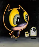 Edgar Plans, Am I Batman?, 2022, Acrylic on canvas
