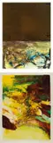 Untitled (a set of 2) by Zao Wou-ki, 1986 ; 1973, Etching with aquatint on Guarro paper, edition no. 96/99 (upper)<br /><br />Lithograph on Arches paper, edition no. 14/9, sold Jun 2012