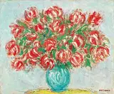 André Cottavoz, Tulipes rouges et blanches