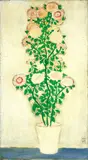 Sanyu, Chrysanthemums with Green Leaves, 1929, Oil on canvas