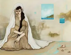 Iida Kiriko, Seaside Fable 1, 2011, Oil on canvas