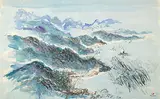 George Chann, View of Fishing Village