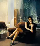 Weng Wei, Modern City, 1999, Oil on canvas