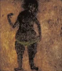 Yunizar, Celana Kuning - Yellow Pants, 2000, Acrylic on canvas